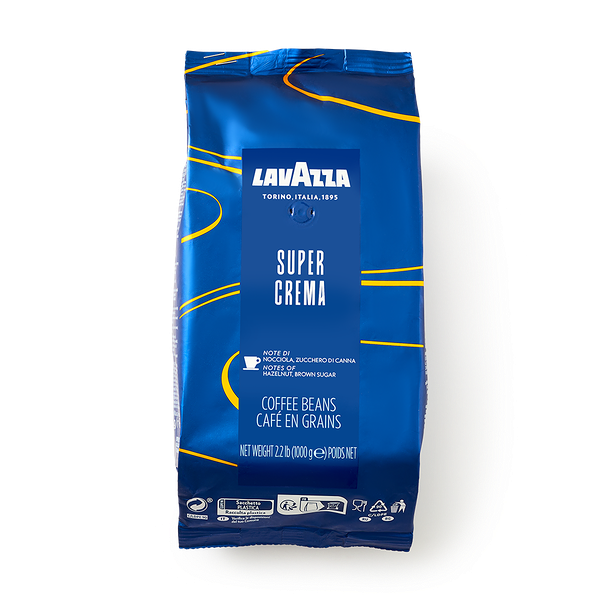 Кофе в зёрнах Super Crema Lavazza эспрессо