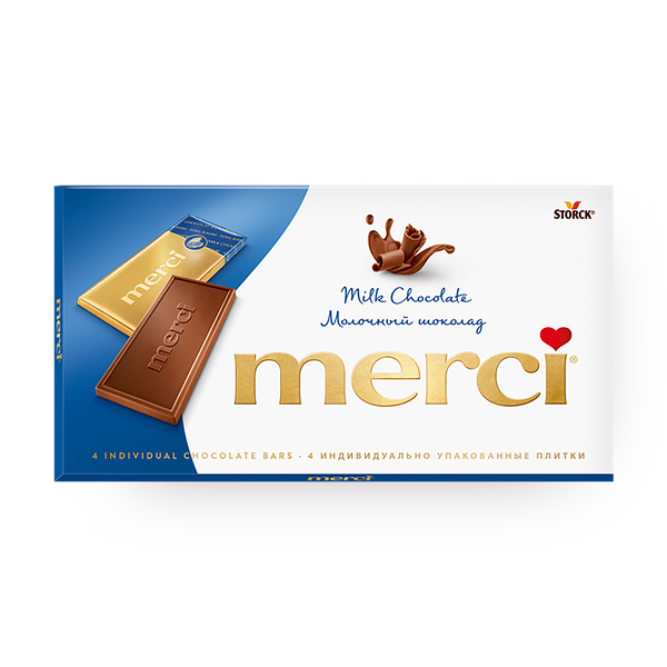 Шоколад молочный Merci