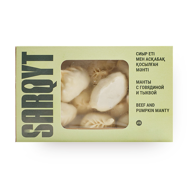 Манты с говядиной и тыквой Sarqyt Food замороженные