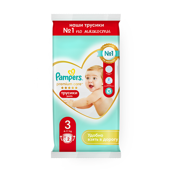 Подгузники-трусики Pampers Premium Care Midi 6-11 кг