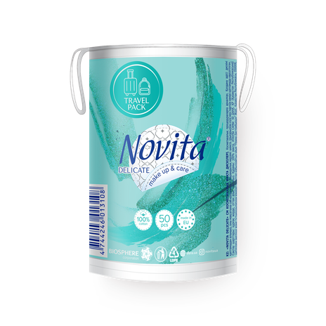 Ватные диски косметические Novita Delicate
