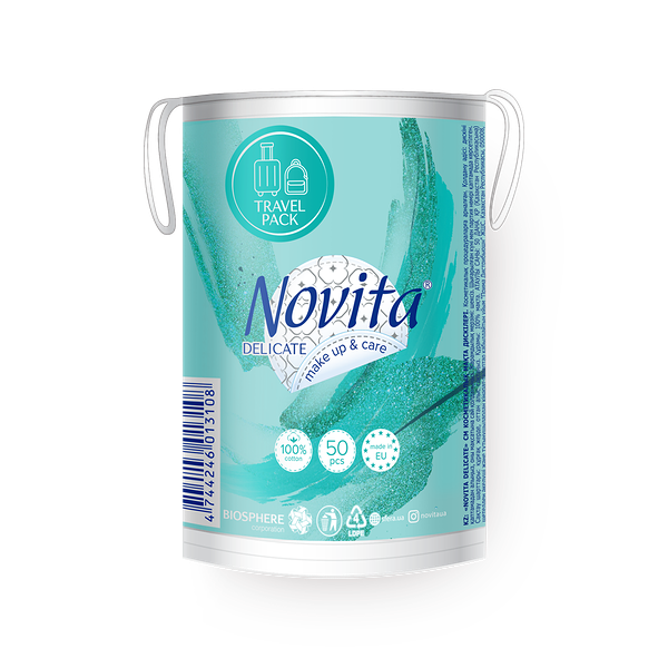 Ватные диски косметические Novita Delicate