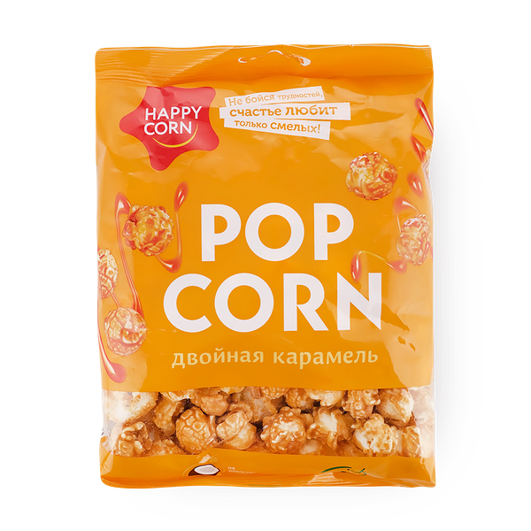 Попкорн Happy Corn двойная карамель