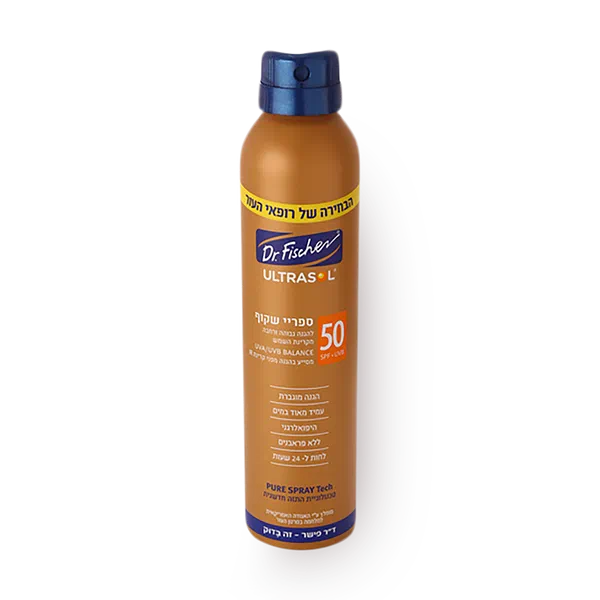 אולטרסול ספריי שקוף מבוגרים SPF 50