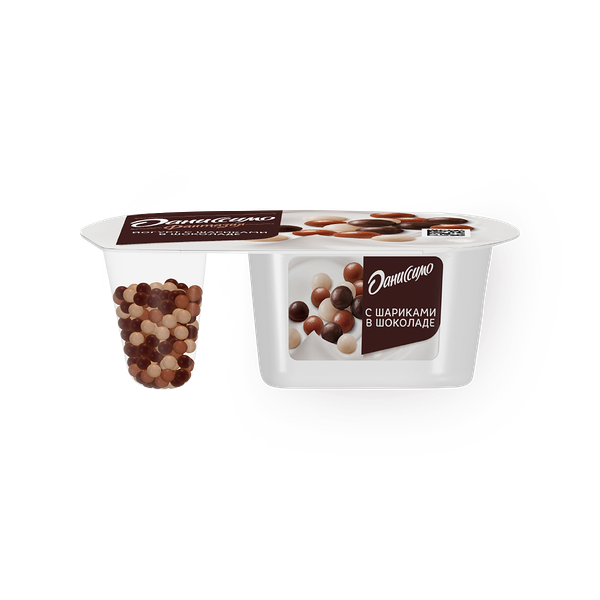 Йогурт «Даниссимо» Фантазия с хрустящими шоколадными шариками 6,9%