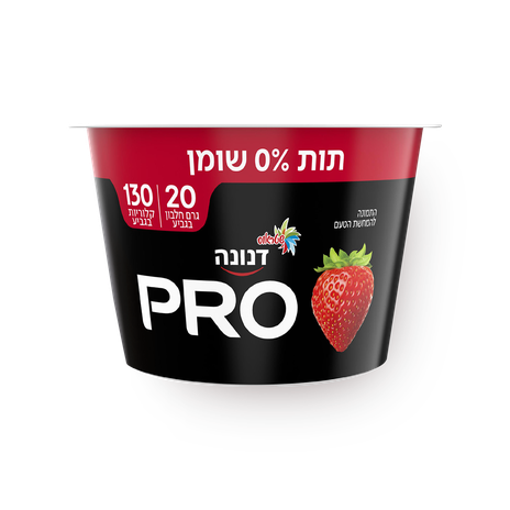 יוגורט דנונה פרו תות 0%