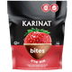 Karinat Bites frozen fresh sliced strawberries covered white and milk chocolate