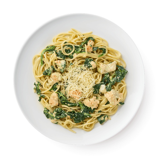 Паста с сёмгой в сливочном соусе Mfood.kz