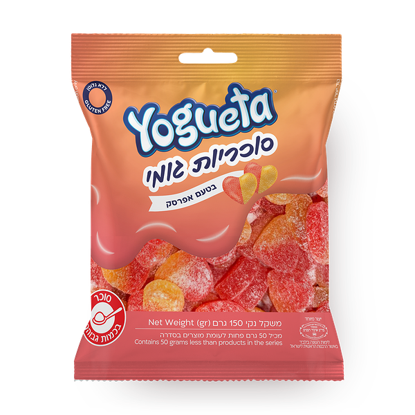 Yogueta SUGARED GUMMY PEACH HEART