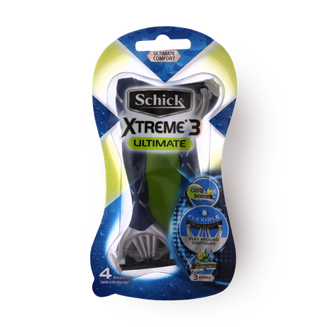 סכיני גילוח שיק אקסטרים 3 אולטימייט לגבר