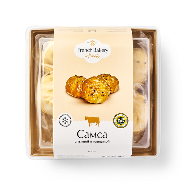 Самса French Bakery Almaty с тыквой и говядиной замороженная