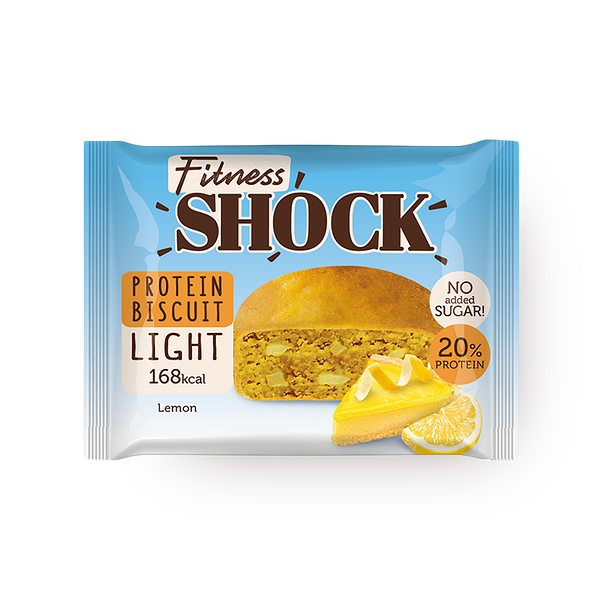 Бисквит протеиновый FitnesShock лимон неглазированный
