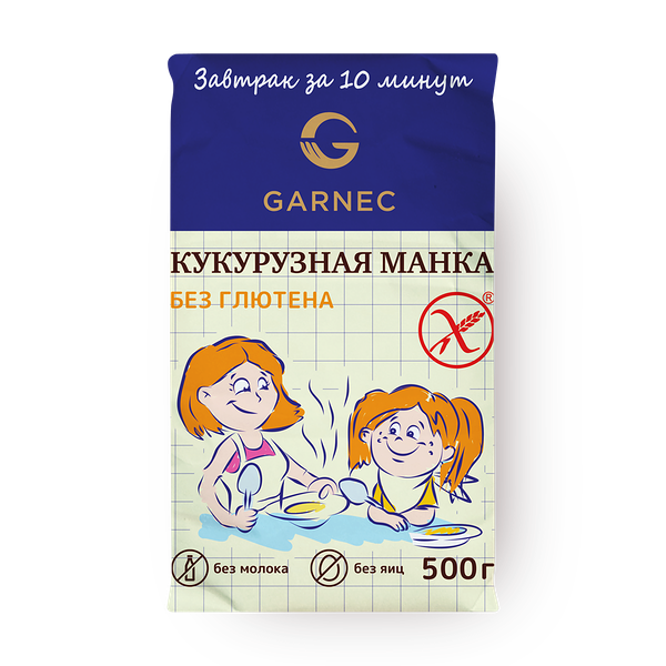 Крупа кукурузная манка «Гарнец» без глютена