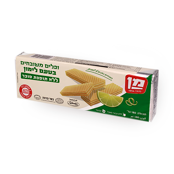 ופלים משובחים בטעם לימון ללא תוספת סוכר מן