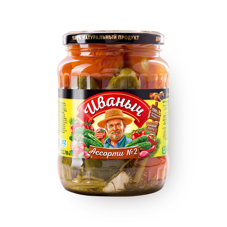 Ассорти огурцы-томаты «Иваныч»