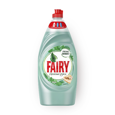Средство для мытья посуды Fairy Нежные руки Чайное дерево и мята