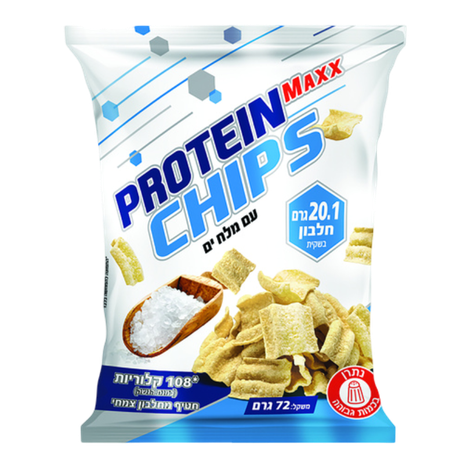 חטיף פרוטאין מקס צ'יפס בטעם מלח ים