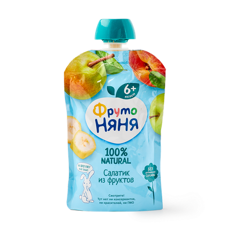 Фруктовое пюре «Фрутоняня» фруктовый салатик