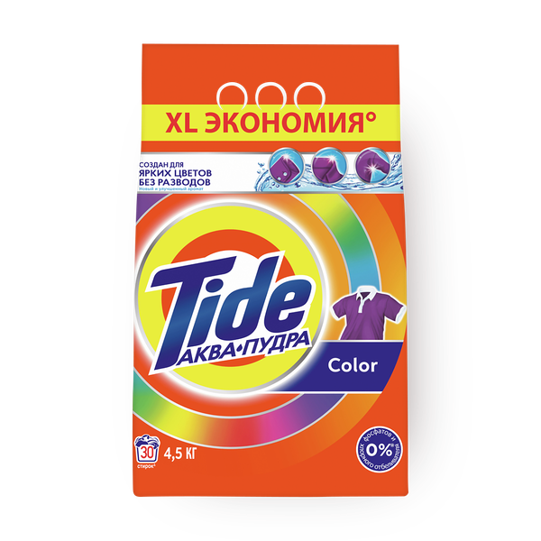 Стиральный порошок Tide Аква-пудра Color автомат