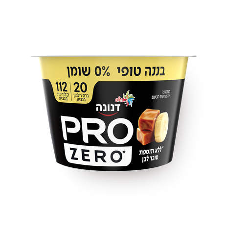 Danone Pro banana toffee 0% white sugar
