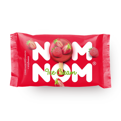 Мороженое «Айс» Nom-Nom клубника