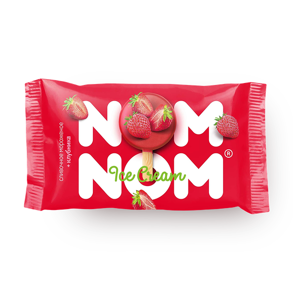 Мороженое «Айс» Nom-Nom клубника