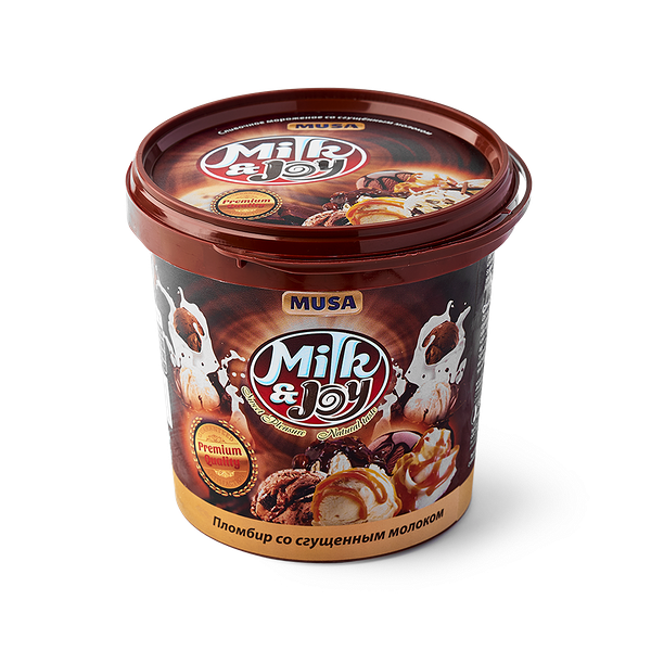 Мороженое пломбир Milk Joy Musa Servis со сгущёнкой