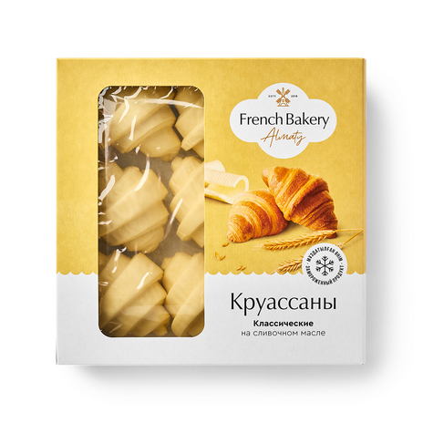 Круассаны Классические French Bakery Almaty на сливочном масле замороженные