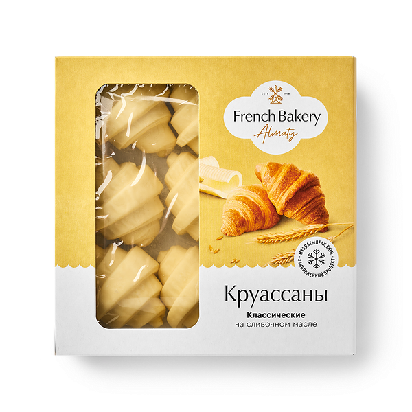 Круассаны Классические French Bakery Almaty на сливочном масле замороженные