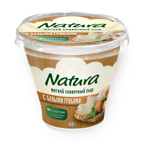 Сыр сливочный мягкий Natura с грибами 55%