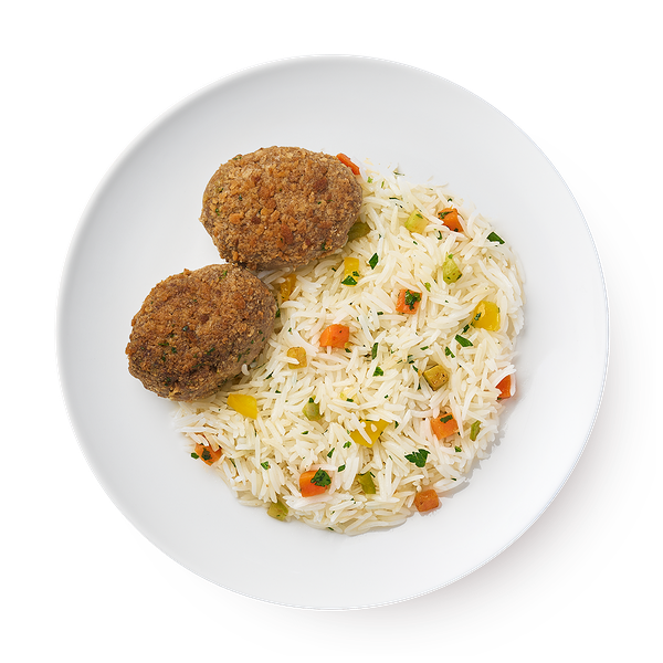 Котлеты домашние с рисом и овощами Damdala