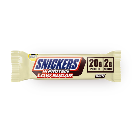 Snickers low sugar protein enriched white chocolate snack