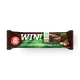 WIN! Hazelnut-flavored protein bar, hazelnut pieces and dark chocolate coating