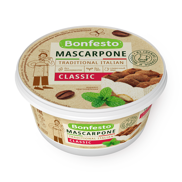 Сыр Маскарпоне Bonfesto 78%
