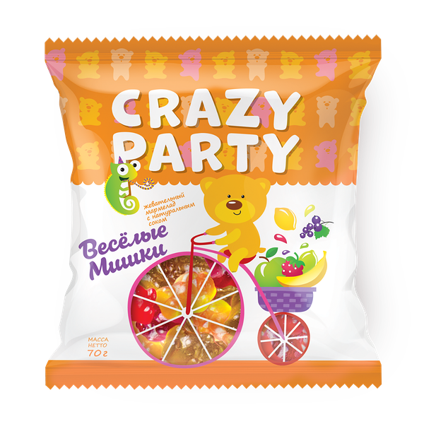 Мармелад жевательный Весёлые мишки Crazy Party