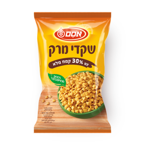 אסם שקדי מרק 30% קמח חיטה מלא