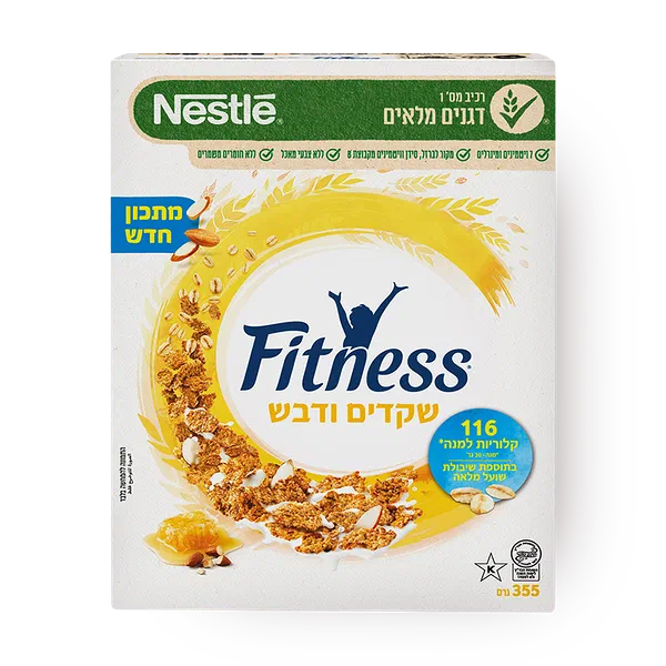 פיטנס דגני בוקר שקדים ודבש