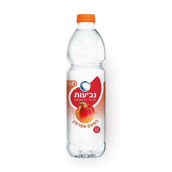 Neviot+ Peach flavored mineral water