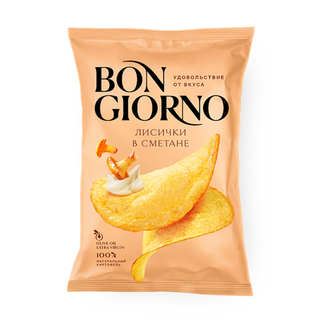 Чипсы Bon Giorno лисички по-милански