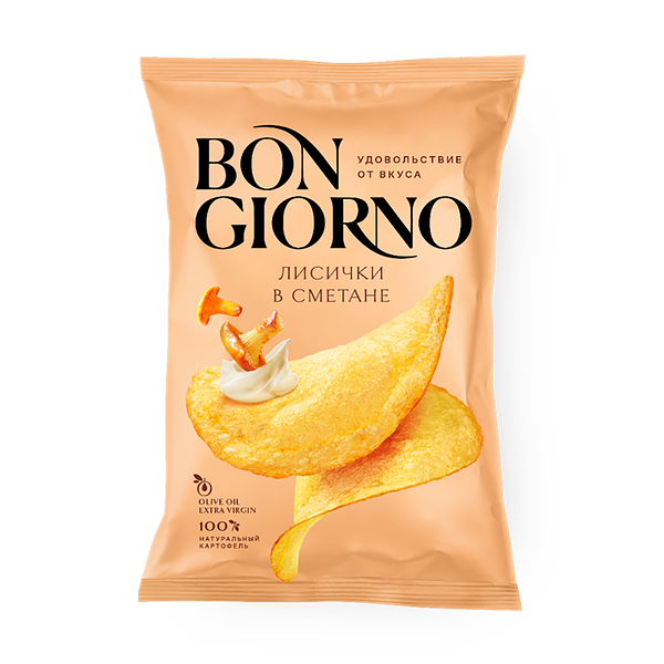 Чипсы Bon Giorno лисички по-милански