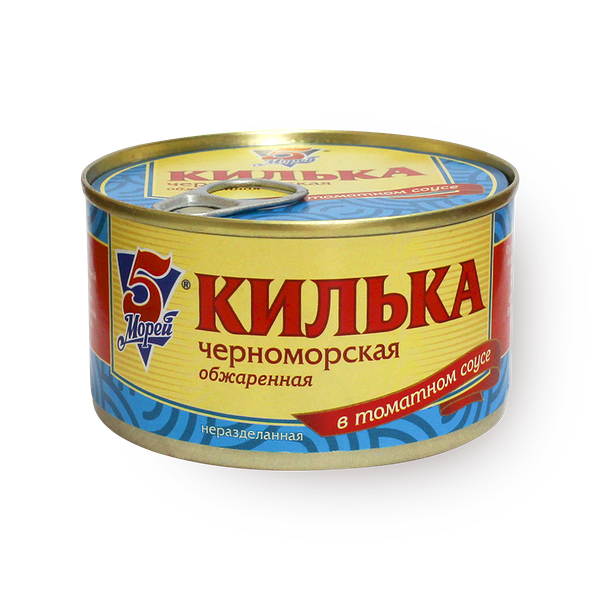 Килька черноморская обжаренная «5 морей» в томатном соусе