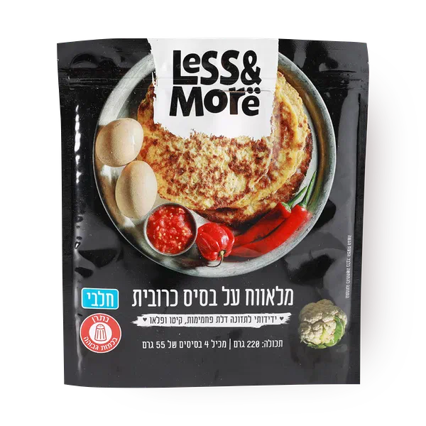 Malawach cauliflower based Less&More frozen