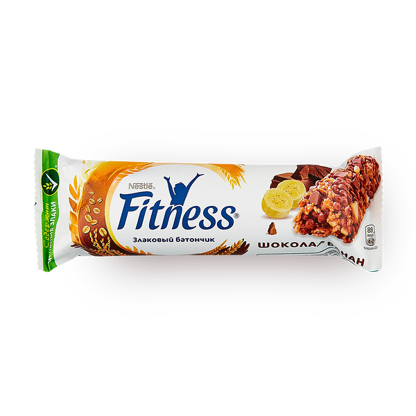 Батончик злаковый Fitness шоколад банан