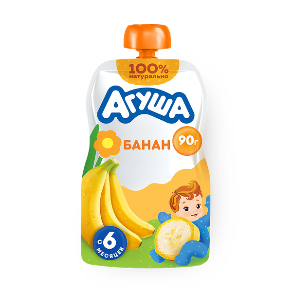 Пюре «Агуша» банан с 6 месяцев