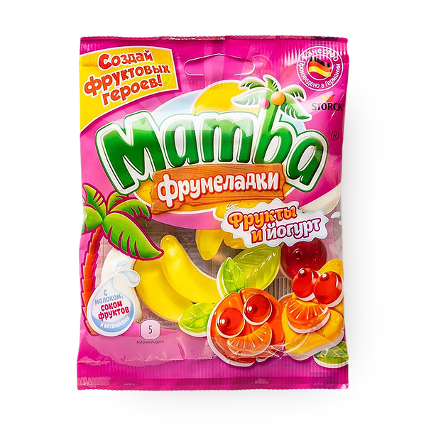 Жевательный мармелад Mamba Фрукты и йогурт