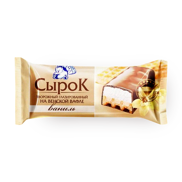 Сырок творожный глазированный «Тимоша» на венской вафле ванильный