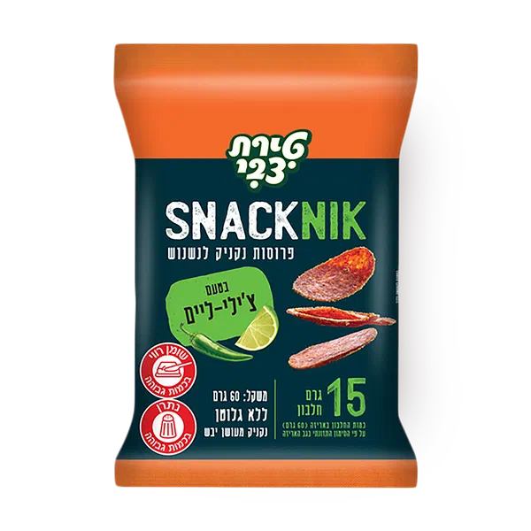 SnackNik Chili Lime-flavored sausage snack
