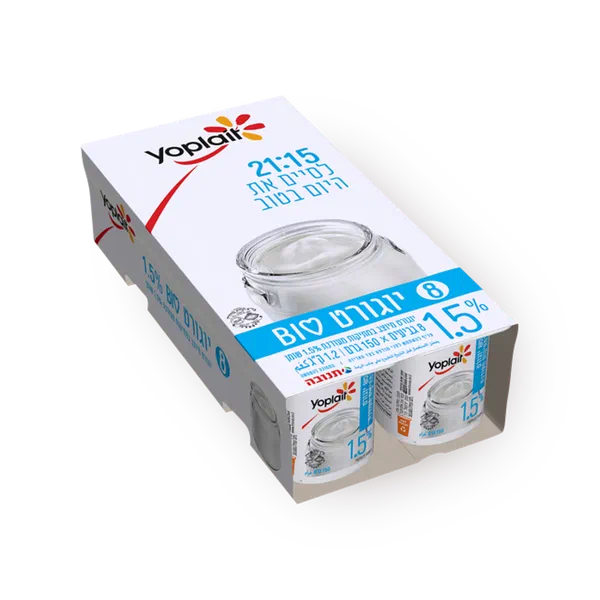 Yoplait Yogurt BIO with a delicate sweetness of 1.5%