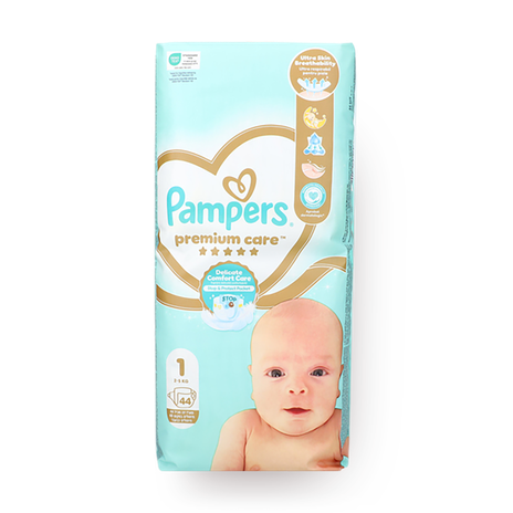 Pampers Premium Care diapers, size 1