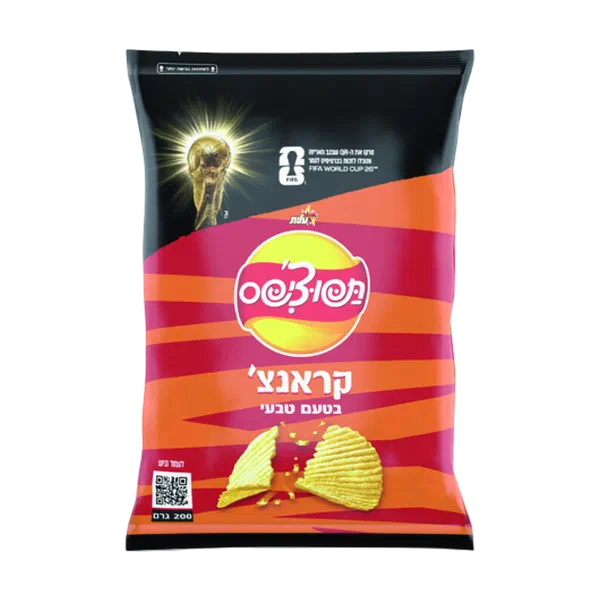 חטיף תפוצ'יפס קראנצ' בטעם טבעי